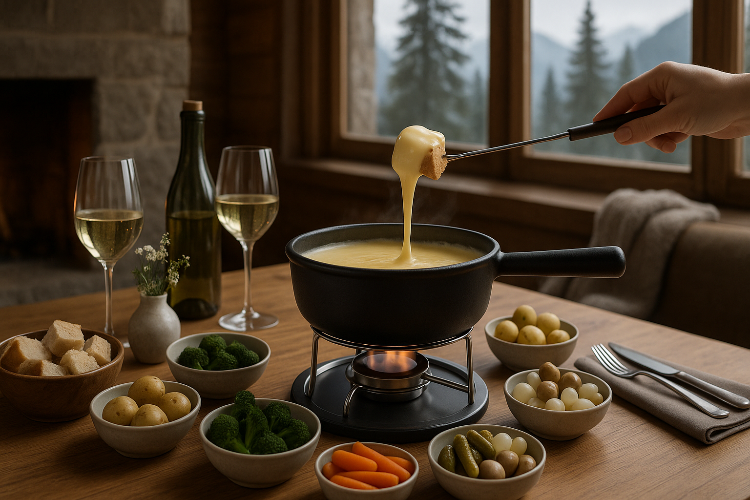 Fondue de queijo em Campos do Jordão: onde ir, como comer e a tradição por trás do caldeirão